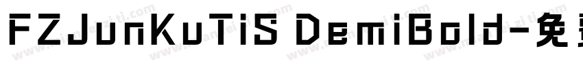 FZJunKuTiS DemiBold字体转换